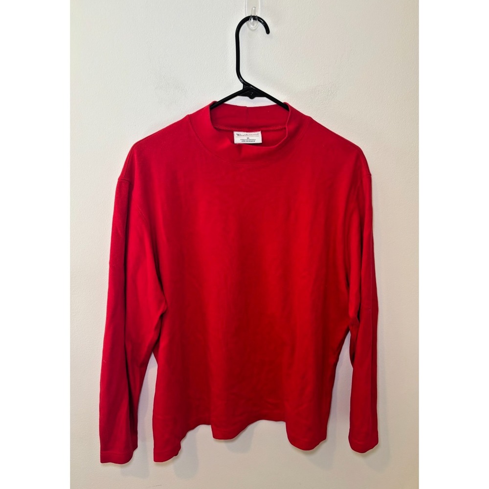 Westbound XL Red Women's Long Sleeve 100% Cotton